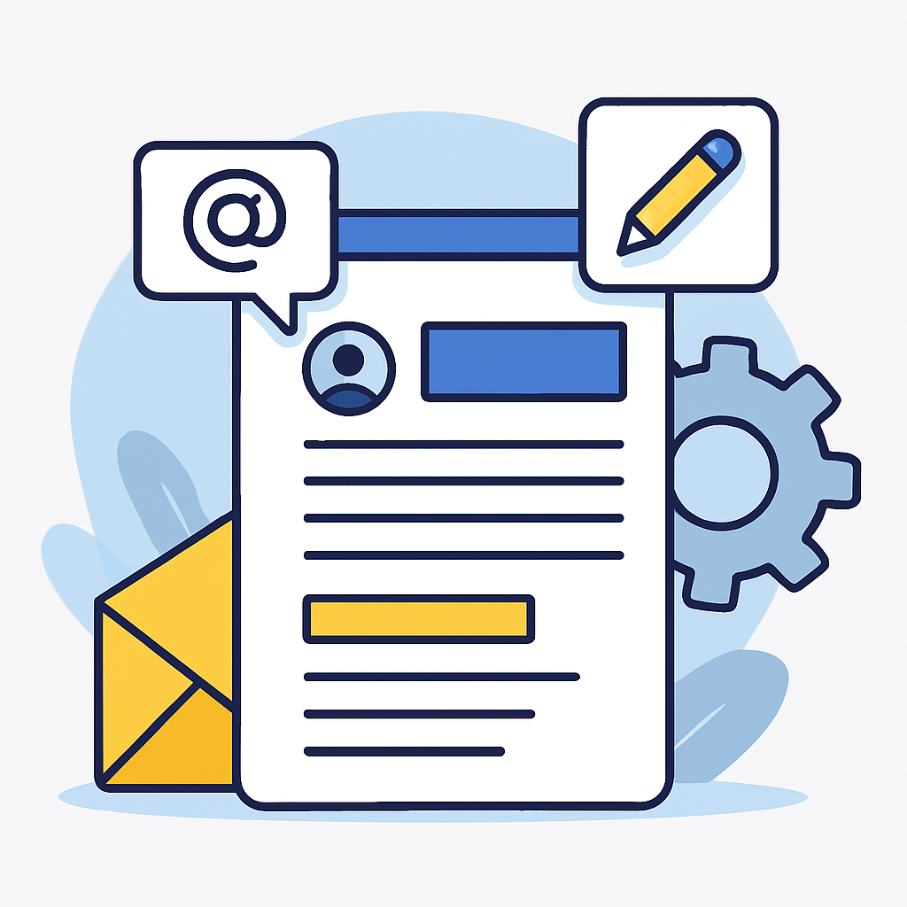 E-mail content illustratie