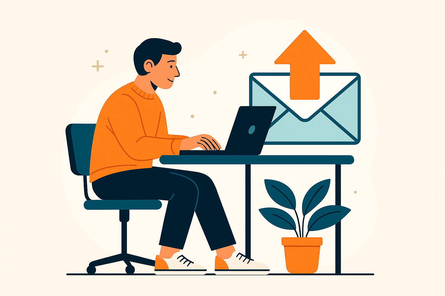 Hoe werkt het versturen van converterende e-mails?